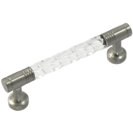 Laurey 3" Acrystal Pull, Acrylic w/ Satin Pewter Legs 82959